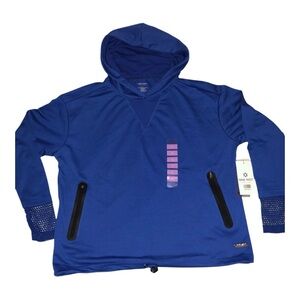 Nine West Active Hooded Pullover In Indigo Small